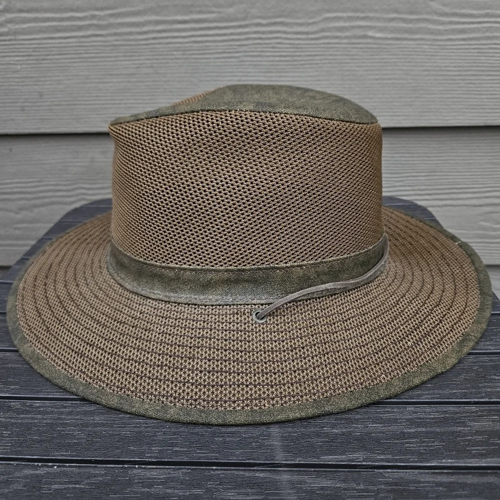 Henschel Men's Polycotton Packable Mesh Breezer Safari Outback Hat Brown Size XL